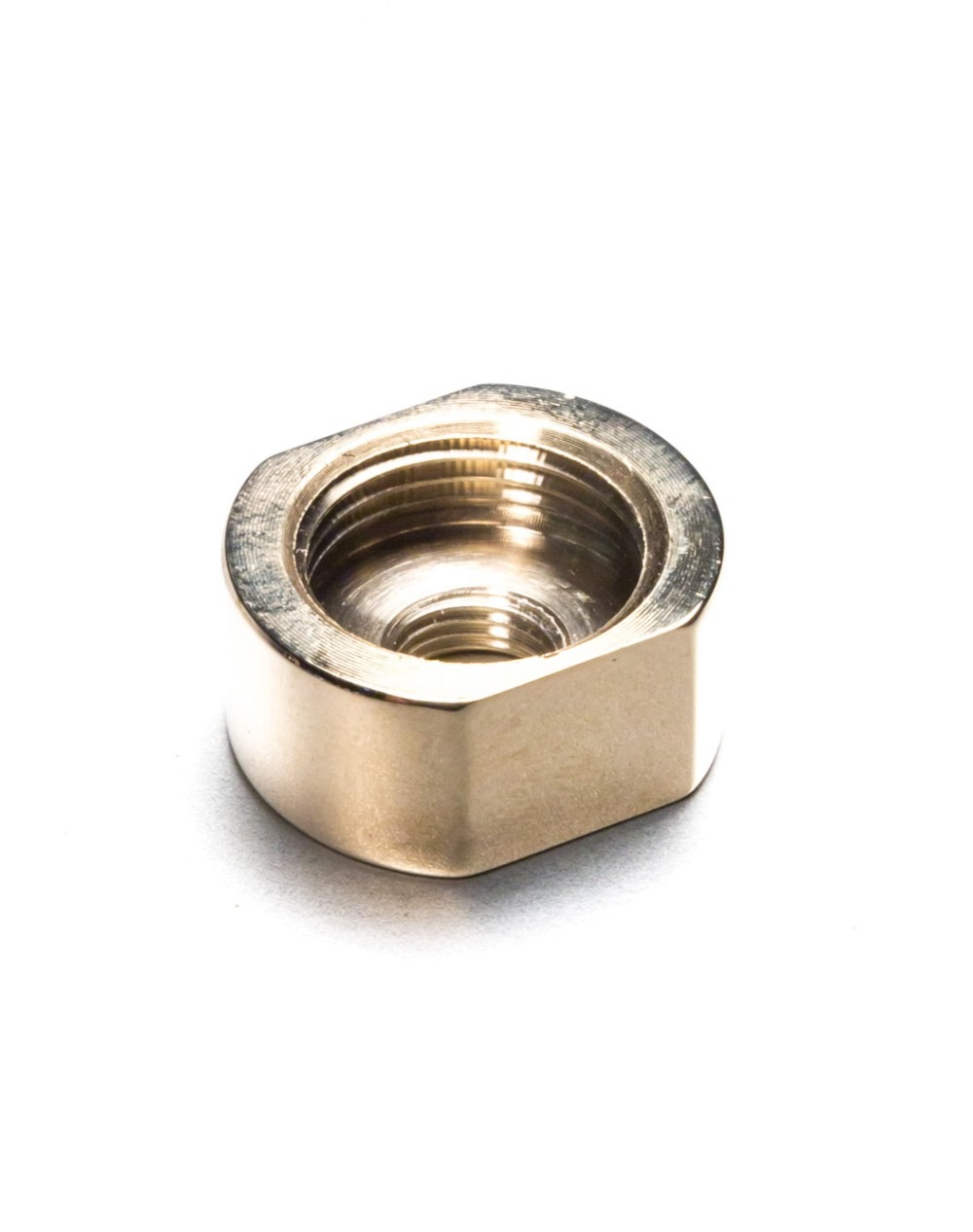Factorylux Conduit Reducer Coupling Nut 20mm to 10mm Brass, Bronze